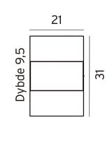 Norlys Geneve Up/Down LED Udendørs Væglampe Norlys Geneve Up/Down LED Udendørs Væglampe