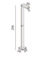 Norlys Asker Stolpelampe - Udendørs Norlys Asker Stolpelampe - Udendørs