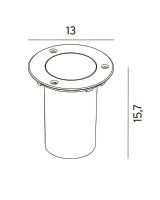 Norlys Rena Nedgravningsspot - Rund Norlys Rena Nedgravningsspot - Rund