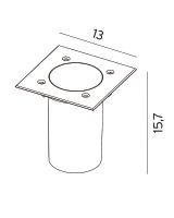 Norlys Rena Nedgravningsspot - Firkantet Norlys Rena Nedgravningsspot - Firkantet