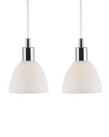 Nordlux Ray Pendel 2 stk - Opal/Krom Nordlux Ray Pendel 2 stk - Opal/Krom