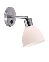 Nordlux Ray Væglampe - Opal/Krom Nordlux Ray Væglampe - Opal/Krom