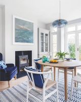 Ebb & Flow Horizon Pendel - Ø21 - Topaz Blue/Sølv Ebb & Flow Horizon Pendel - Ø21 - Topaz Blue/Sølv