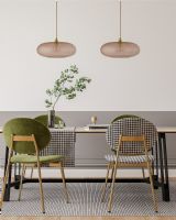 Ebb & Flow Horizon Pendel - Ø21 - Bright Coral/Guld Ebb & Flow Horizon Pendel - Ø21 - Bright Coral/Guld