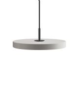 Asteria Mini Pendel - Mist/Lys grå m. sort cover Asteria Mini Pendel - Mist/Lys grå m. sort cover