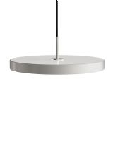 Asteria Pendel - Mist/Lys grå m. stål cover Asteria Pendel - Mist/Lys grå m. stål cover