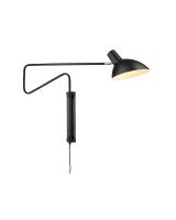 Halo Design Metropole Deluxe Væglampe Medium - Sort Halo Design Metropole Deluxe Væglampe Medium - Sort