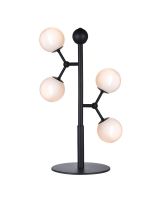 Halo Design Atom Bordlampe - Opal/Sort Halo Design Atom Bordlampe - Opal/Sort