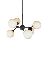 Halo Design Atom Pendel Ø45 Opal/Sort Halo Design Atom Pendel Ø45 Opal/Sort