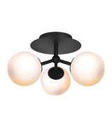 Halo Design Atom Trio Loftlampe Opal/Sort Halo Design Atom Trio Loftlampe Opal/Sort