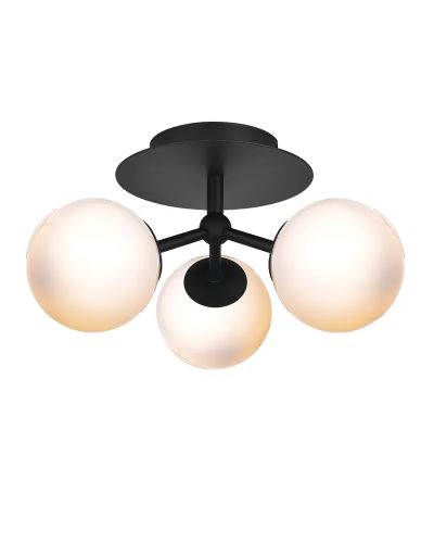 Halo Design Atom Trio Loftlampe Opal/Sort Halo Design Atom Trio Loftlampe Opal/Sort
