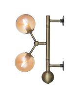 Halo Design Atom Væglampe Rav/Messing Halo Design Atom Væglampe Rav/Messing