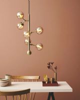 Halo Design Atom Vertical Pendel Rav/Messing Halo Design Atom Vertical Pendel Rav/Messing