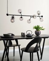 Halo Design Atom Langbordspendel Røg/Sort Halo Design Atom Langbordspendel Røg/Sort