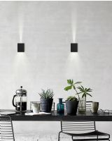 Nordlux Canto Kubi 2 Up/Down Væglampe - Sort Nordlux Canto Kubi 2 Up/Down Væglampe - Sort