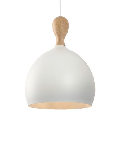 Halo Design Dueodde Pendel - Hvid/Metal - Ø30 Halo Design Dueodde Pendel - Hvid/Metal - Ø30