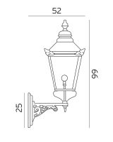 Norlys Chelsea Væglampe - Kobber - 955 - Mål Norlys Chelsea Væglampe - Kobber - 955 - Mål