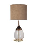 Ebb & Flow Marl Bronze Stofskærm m/ Lute bordlampe Ebb & Flow Marl Bronze Stofskærm m/ Lute bordlampe