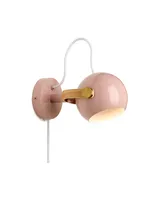 DC Væglampe Rosa og olieret eg fra Halo Design