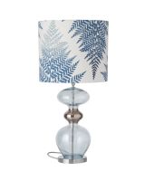 Ebb & Flow Fern Leaves Graphic - Indigo m/ Futura bordlampe Ebb & Flow Fern Leaves Graphic - Indigo m/ Futura bordlampe