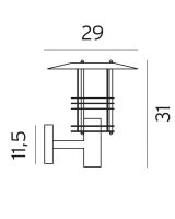 Norlys Stockholm Væglampe 280 - Mål Norlys Stockholm Væglampe 280 - Mål