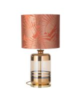 Ebb & Flow Fern Leaves Wild - Rust m/ Pillar bordlampe Ebb & Flow Fern Leaves Wild - Rust m/ Pillar bordlampe