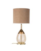 Ebb & Flow Lute Lampefod - Gylden/Guld m/ SH101005lampeskærm Ebb & Flow Lute Lampefod - Gylden/Guld m/ SH101005lampeskærm