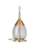 Ebb & Flow Lute Lampefod - Grå/Guld - Guld base Ebb & Flow Lute Lampefod - Grå/Guld - Guld base