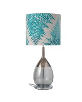 Ebb & Flow Lute Lampefod - Grå/Platinium m/ SH101015 lampeskærm Ebb & Flow Lute Lampefod - Grå/Platinium m/ SH101015 lampeskærm