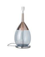 Ebb & Flow Lute Lampefod - Topaz Blå/Platinium - Sølv base Ebb & Flow Lute Lampefod - Topaz Blå/Platinium - Sølv base