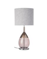 Ebb & Flow Lute Lampefod - Obsidian/Platinium m/ SH101008 lampeskærm Ebb & Flow Lute Lampefod - Obsidian/Platinium m/ SH101008 lampeskærm