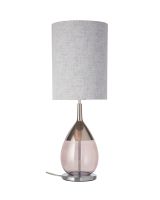 Ebb & Flow Lute Lampefod - Obsidian/Platinium m/ SH101040 lampeskærm Ebb & Flow Lute Lampefod - Obsidian/Platinium m/ SH101040 lampeskærm