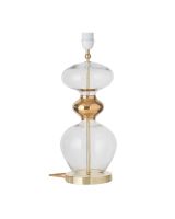 Ebb & Flow Futura Lampefod - Klar/Guld - Guld base Ebb & Flow Futura Lampefod - Klar/Guld - Guld base