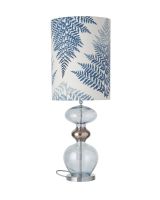 Ebb & Flow Futura Lampefod - Topaz blå m/ SH101049 lampeskærm Ebb & Flow Futura Lampefod - Topaz blå m/ SH101049 lampeskærm