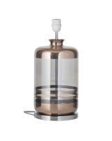 Ebb & Flow Pillar Lampefod - Grå/Platinium - Sølv base Ebb & Flow Pillar Lampefod - Grå/Platinium - Sølv base