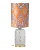 Ebb & Flow Pillar Lampefod - Klar Dimples m/ SH101064 lampeskærm Ebb & Flow Pillar Lampefod - Klar Dimples m/ SH101064 lampeskærm