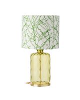 Ebb & Flow Pillar Lampefod - Oliven Dimples m/ SH101021 lampeskærm Ebb & Flow Pillar Lampefod - Oliven Dimples m/ SH101021 lampeskærm