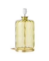 Ebb & Flow Pillar Lampefod - Oliven Dimples - Guld base Ebb & Flow Pillar Lampefod - Oliven Dimples - Guld base