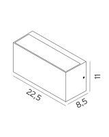 Norlys Asker Up/Down LED Væglampe Norlys Asker Up/Down LED Væglampe