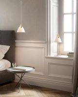 Nordlux Strap 16 - Opal m/ brun rem Nordlux Strap 16 - Opal m/ brun rem