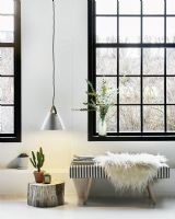 Nordlux Strap 27 - Børstet stål m/ brun rem Nordlux Strap 27 - Børstet stål m/ brun rem