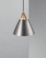 Nordlux Strap 27 - Børstet stål m/ brun rem Nordlux Strap 27 - Børstet stål m/ brun rem