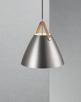 Nordlux Strap 36 - Børstet stål m/ brun rem Nordlux Strap 36 - Børstet stål m/ brun rem