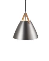 Nordlux Strap 36 - Børstet stål m/ brun rem Nordlux Strap 36 - Børstet stål m/ brun rem