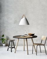 Nordlux Strap 48 - Hvid m/ brun rem