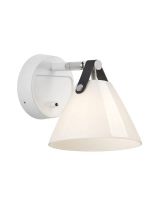 Nordlux Strap 15 - Opal/Hvid m/ sort rem Nordlux Strap 15 - Opal/Hvid m/ sort rem