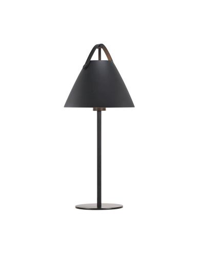 Nordlux Strap Bordlampe - Sort m/ sort rem Nordlux Strap Bordlampe - Sort m/ sort rem