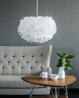 Umage EOS Medium, hvid m/ hvid pendel Umage EOS Medium, hvid m/ hvid pendel