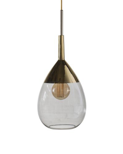 Ebb & Flow Lute, 22cm Røgfarvet grå/Guld Ebb & Flow Lute, 22cm Røgfarvet grå/Guld