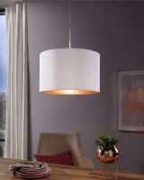 Eglo Pasteri Pendel Ø38 - Hvid/kobber Eglo Pasteri Pendel Ø38 - Hvid/kobber